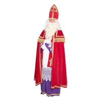 Sinterklaas kostuum - inclusief witte pruik met baard