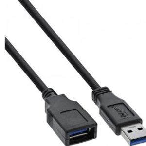 InLine 35630 USB-kabel 3 m USB 3.2 Gen 1 (3.1 Gen 1) USB A USB B Zwart