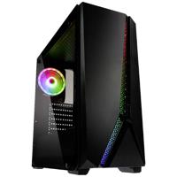 Kolink Quantum RGB Midi-tower Gaming-behuizing Zwart 1 voorgeïnstalleerde LED-ventilator, Geïntegreerde verlichting, Stoffilter, Zijvenster - thumbnail