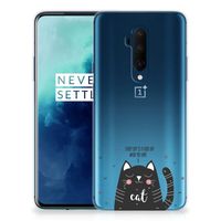 OnePlus 7T Pro Telefoonhoesje met Naam Cat Good Day - thumbnail