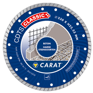 Carat CDTSC18030 Diamantzaag Beton | Droog | 180x22,23 mm | CDTS Classic - CDTSC18030