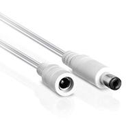 Wicked Chili 5 m verlengkabel DC compatibel met Philips HUE Lightstrip Plus (White and Color Ambiance) V3 en V4 (paarse verpakking) voor netadapter S020YM2400083, wit