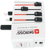 Skross World USB Charger Digitale camera, E-book lezer, Laptop, Powerbank, Smartphone, Smartwatch, Tablet Wit AC Binnen - thumbnail