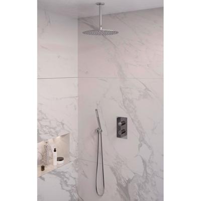 Regendoucheset 30 Inbouw Plafond Brauer Chrome Edition 30cm Rond Glans Chroom 2 Greeps 3-weg met Thermostaatkraan en Staafhanddouche Regendoucheset 30 Inbouw Plafond Brauer Chrome Edition 30cm Rond Glans Chroom 2 Greeps 3-weg met Thermostaatkraan en Staafhanddouche