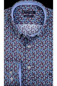 Giordano Ivy Regular Fit Overhemd blauw, Motief