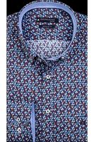 Giordano Ivy Regular Fit Overhemd blauw, Motief - thumbnail