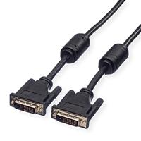 ROLINE DVI-kabel | monitorkabel DVI St - St | Dual Link aansluitkabel | zwart 7,5 m