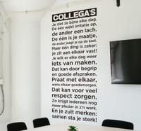 Kantoor sticker collega's