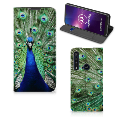 Motorola One Macro Hoesje maken Pauw