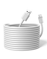 eufy Security 15ft/4,5m USB-A naar USB-C voedingskabel, compatibel met eufyCam S3 Pro en alle aankomende eufy batterijcamera's, continue voeding en 24/7 beveiliging.