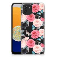 Samsung Galaxy A03 TPU Case Butterfly Roses