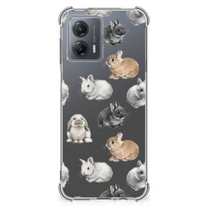 Case Anti-shock voor Motorola Moto G53 Konijntjes