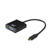 ACT USB C naar VGA Adapter, 1080P Full HD, USB C naar VGA Kabel Video Adapter, Voeg Monitor/TV/Projector met VGA toe aan uw Laptop/Tablet - AC7300