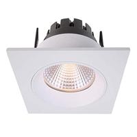 KapegoLED plafondinbouwring, Orionis, hoekig, stroomconstant, 17-19 V DC, 350 mA, 6,5 W, warmwit, mat, EEK: A++