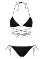 Oséree bikini triangles à paillettes - Noir