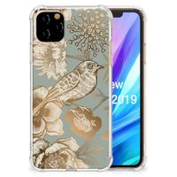 Case voor Apple iPhone 11 Pro Max Vintage Bird Flowers