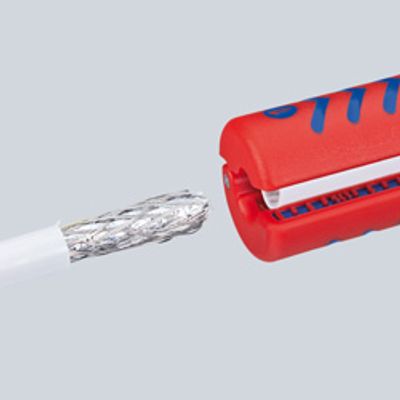 Knipex 16 60 100 SB 16 60 100 SB Kabelstripper Geschikt voor: Coaxkabel, Ronde kabel 4.8 tot 7.5 mm