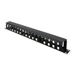 Value 26.99.0304 19 inch Frontplaat voor patchkast 1 HE Zwart (RAL 9005)