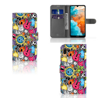 Huawei Y6 (2019) Wallet Case met Pasjes Punk Rock - thumbnail