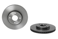 Remschijf COATED DISC LINE BREMBO, Remschijftype: Binnen geventileerd, u.a. für Ford