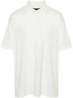 Y-3 piqué cotton polo shirt - Blanc - thumbnail