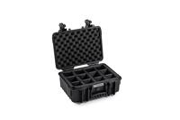 B&W Outdoor Transportkoffer - Type 4000 met gewatteerde verdeler - zwart - waterdicht volgens IP67-certificering, stofdicht, vrijwel onverwoestbaar