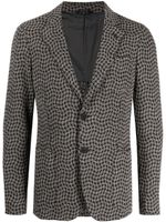 Giorgio Armani blazer à motif pied-de-poule - Gris - thumbnail