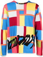 Comme des Garçons Homme Plus pull colour block en maille intarsia - Multicolore