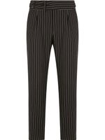 Dolce & Gabbana pantalon de costume à fines rayures - Noir