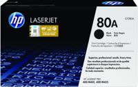 HP Toner 80A Origineel Zwart 2700 bladzijden CF280A - thumbnail