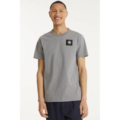 G-Star RAW T-shirt van biologisch katoen grijs