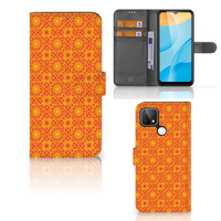 OPPO A15 Telefoon Hoesje Batik Oranje