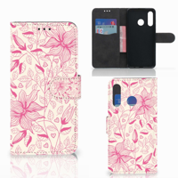 Huawei P30 Lite (2020) Hoesje Pink Flowers