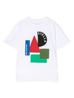 Stella McCartney Kids graphic-print cotton T-shirt - Blanc