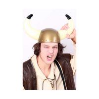 2x stuks carnaval verkleed artikel Viking helm volwassenen - thumbnail