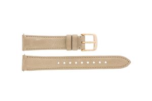 Horlogeband Fossil ES4007 Leder Beige 16mm