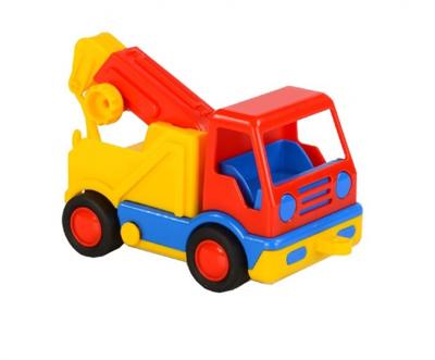 Polesie takelwagen 20 cm rood/geel