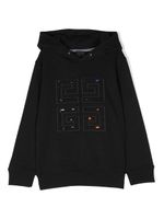 Givenchy Kids hoodie à patch logo 4G - Noir