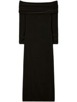 Tory Burch robe mi-longue à épaules dénudées - Noir