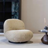 Fauteuil Swivel Fluffy Beige - Giga Meubel - thumbnail