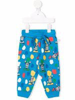 Stella McCartney Kids pantalon de jogging Paint Tubes - Bleu