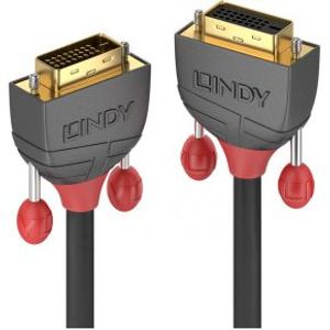 Lindy 36230 DVI kabel 0,5 m DVI-D DVI-I Zwart