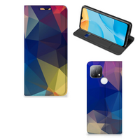 OPPO A15 Stand Case Polygon Dark - thumbnail