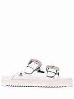 Philipp Plein sandales Cocco en cuir - Blanc - thumbnail