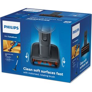 Philips 1x Turbo-miniborstel oplaadbaar accessoire voor steelstofzuigers