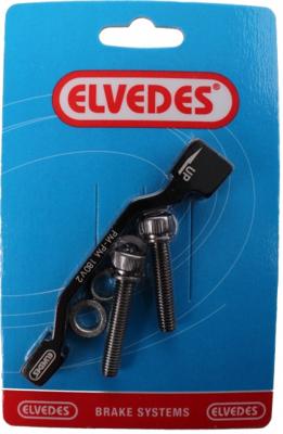 Elvedes remschijf adapter PM PM voor/achter 180 mm zwart