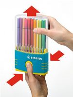 Viltstift STABILO Pen 68 ColorParade turquoise etui ÃƒÆ’ 20 kleuren - thumbnail