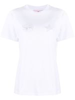 Chiara Ferragni t-shirt en coton à logo brodé - Blanc