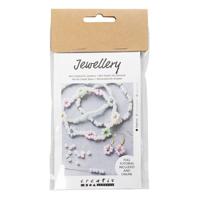 Creativ Company Mini Hobbyset Sieraden Elastische Armband en Oorbel - thumbnail