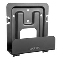 LogiLink BP0049 - Universele ondersteuning voor multimediaspelers, harde schijven, kabels, satellietboxen, zwart; instelbare diepte 25-39 mm